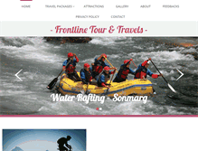 Tablet Screenshot of frontlinetourtravels.com